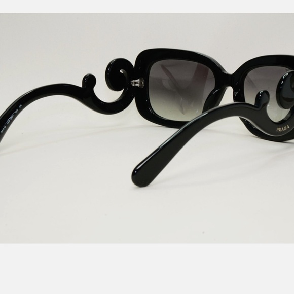 Prada Black Swirl-Arm Sunglasses - Picture 9 of 11